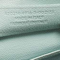 مملوكة مسبقًا Balenciaga Light Turquoise Leather Mini Papier A4 Tote
