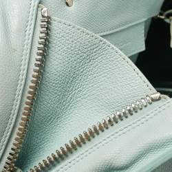 مملوكة مسبقًا Balenciaga Light Turquoise Leather Mini Papier A4 Tote