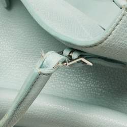 مملوكة مسبقًا Balenciaga Light Turquoise Leather Mini Papier A4 Tote