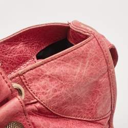 Pre Owned Balenciaga Fuchsia Leather GGH Part Time Bag