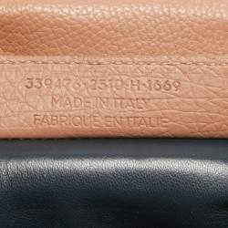 مملوكة مسبقًا حقيبة بالنسياغا جلد بني فاتح مشبك أنبوبي بيد علوية