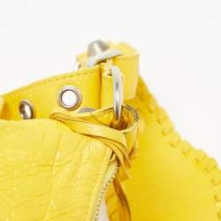 Balenciaga Mustard Leather XS Le Cagole Shoulder Bag