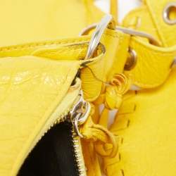 Balenciaga Mustard Leather XS Le Cagole Shoulder Bag