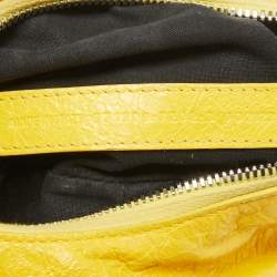 Balenciaga Mustard Leather XS Le Cagole Shoulder Bag