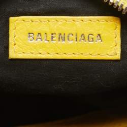 Balenciaga Mustard Leather XS Le Cagole Shoulder Bag