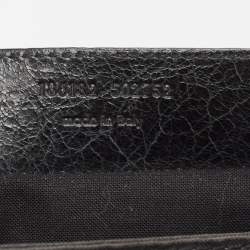 Balenciaga Dark Green Leather GSH Classic Envelope Clutch