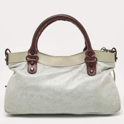 Pre Owned حقيبة كتف بالنسياغا أر إتش فيرست شيفر تشوكليت