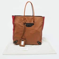 Balanciaga Multicolor Leather Papier A5 Tote