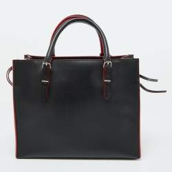 مملوكة مسبقًا Balenciaga Black Leather Mini Papier A4 Tote