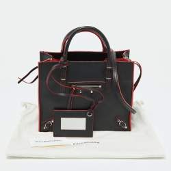 مملوكة مسبقًا Balenciaga Black Leather Mini Papier A4 Tote