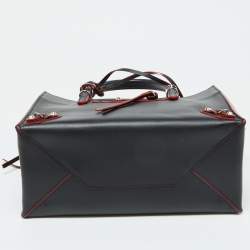 مملوكة مسبقًا Balenciaga Black Leather Mini Papier A4 Tote