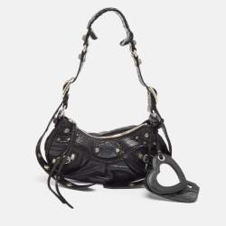 مملوكة مسبقًا Balenciaga Black Leather XS Le Cagole Shoulder Bag