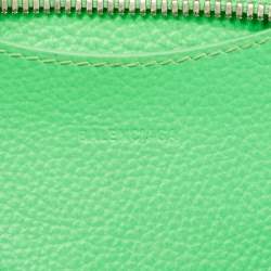 Balenciaga Neon Green Leather Mini Neo Classic Bag