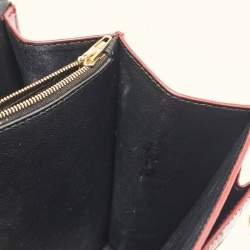 Pre Owned Balenciaga Burgundy Croc Embossed Leather Sharp Shoulder Bag
