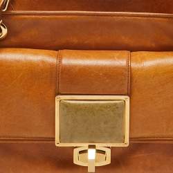 مملوكة مسبقًا Balenciaga Tan Leather Cherche Midi Shoulder Bag