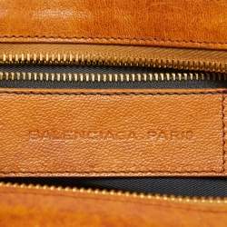 مملوكة مسبقًا Balenciaga Tan Leather Cherche Midi Shoulder Bag