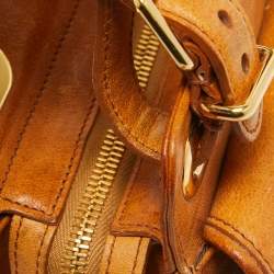 مملوكة مسبقًا Balenciaga Tan Leather Cherche Midi Shoulder Bag