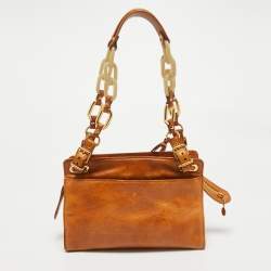 مملوكة مسبقًا Balenciaga Tan Leather Cherche Midi Shoulder Bag
