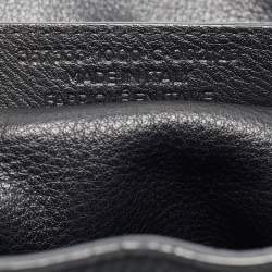 Pre Owned Balenciaga Black Leather Mini Papier A4 Tote