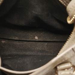 Pre Owned Balenciaga Beige Leather Nano Classic City Tote