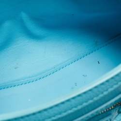 Pre Owned Balenciaga Light Blue Leather Mini Neo Classic City Tote
