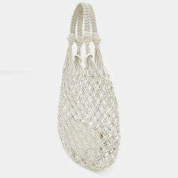 Pre Owned Miu Miu Woven Nappa Mesh Bag