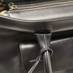 Balenciaga Black Leather Padlock Work S Bag