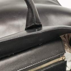 Balenciaga Black Leather Padlock Work S Bag