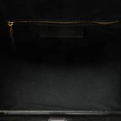 Balenciaga Black Suede and Leather Frame Satchel