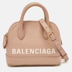 Balenciaga Beige Leather XXS Ville Satchel