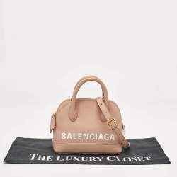 Balenciaga Beige Leather XXS Ville Satchel