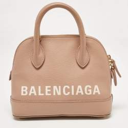 Balenciaga Beige Leather XXS Ville Satchel