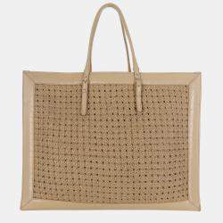 Balenciaga Papier A4 Leather Crochet Tote Bag