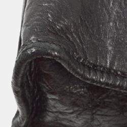 Pre Owned Balenciaga Black Goatskin Mini City Handbag