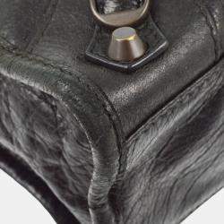 Pre Owned Balenciaga Black Goatskin Mini City Handbag
