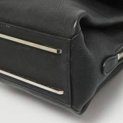 Pre Owned Balenciaga Black Alligator and Leather Le Dix Cartable Top Handle Bag