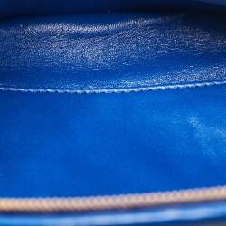 Balenciaga Blue Leather Souvenir Crossbody Bag