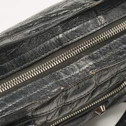 Pre Owned Balenciaga Black Leather Mini Classic City Bag