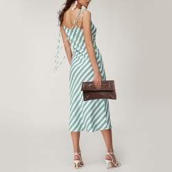 Pre Owned Balenciaga Brown Leather RH Classic Envelope Clutch