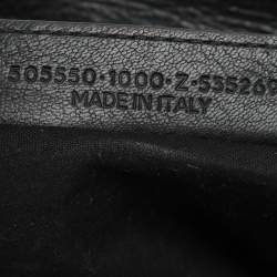 Pre Owned Balenciaga Black Leather Motorcycle City Bag