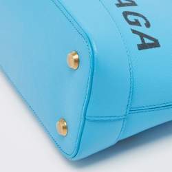 Balenciaga Blue Leather Small Ville Bag