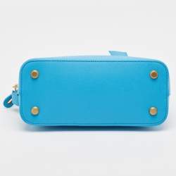 Balenciaga Blue Leather Small Ville Bag