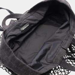 Balenciaga Denim Nylon Black medium Tote Bag