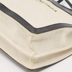 Balenciaga Black/Beige Canvas Pochette Crossbody Bag