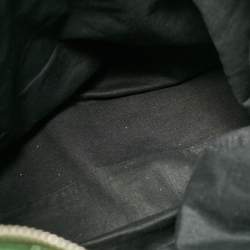 Pre Owned Balenciaga Green Leather Brogues Voyage Weekender Bag