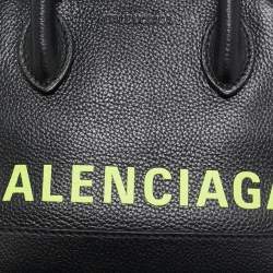 Pre Owned Balenciaga Black Leather XXS Ville Satchel