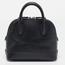 Pre Owned Balenciaga Black Leather XXS Ville Satchel