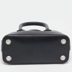 Pre Owned Balenciaga Black Leather XXS Ville Satchel