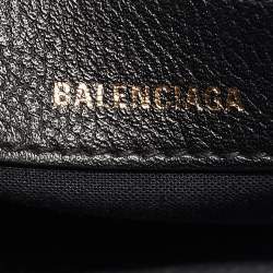 Pre Owned Balenciaga Black Leather XXS Ville Satchel
