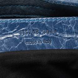 Pre Owned Balenciaga Blue Leather RH Classic City Tote